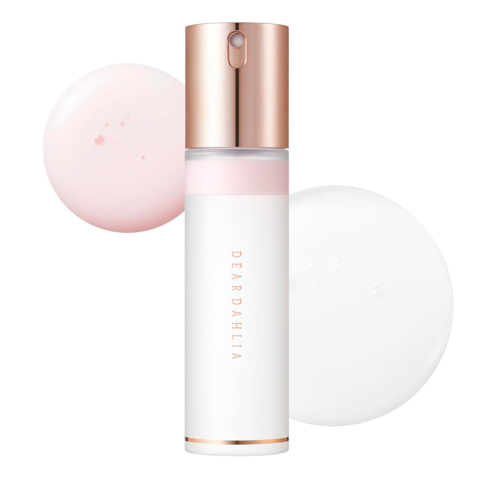 DEARDAHLIA front packaging showing elegant bottle and product benefit glow