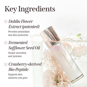 DEARDAHLIA bottle in hand to show 100ml size for travel convenience