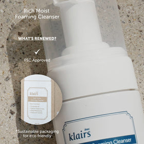 DearKlairs bottle staged on bathroom shelf conveying daily routine compatibility