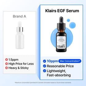 DearKlairs before and after example highlighting reduced post-blemish marks