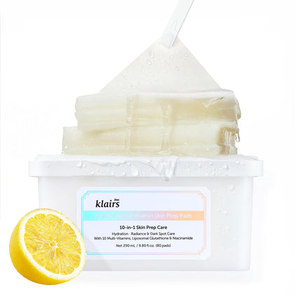 DearKlairs front packaging of toner pads showing brand and convenience for daily use