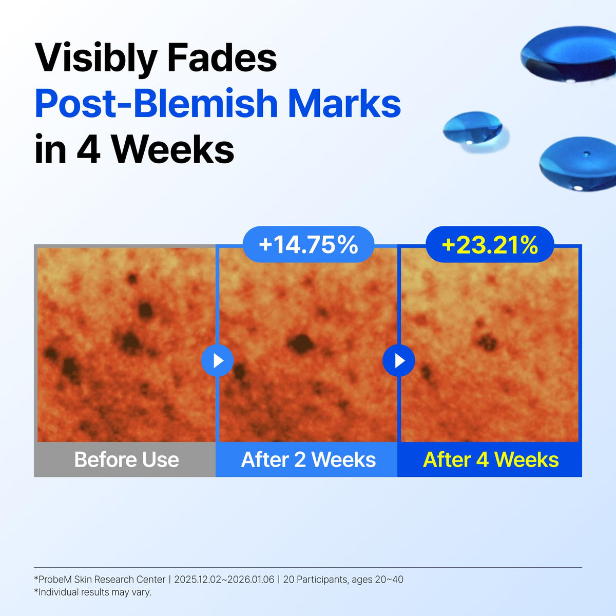 DearKlairs ingredient shot highlighting guaiazulene to visibly soothe redness