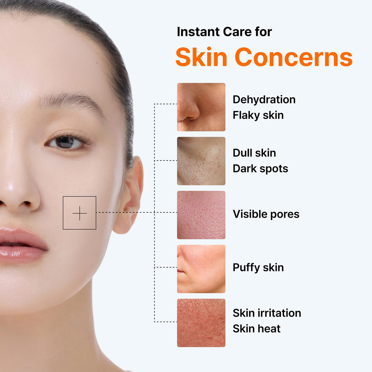 DearKlairs ingredients label highlighting glutathione and niacinamide for brightness
