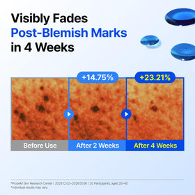 DearKlairs label close-up listing EGF, FGF, and guaiazulene for targeted renewal