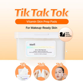 DearKlairs close-up pad texture soaked in serum showing hydrating formulation benefit