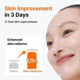 DearKlairs toner applied to face demonstrating gentle layering benefit