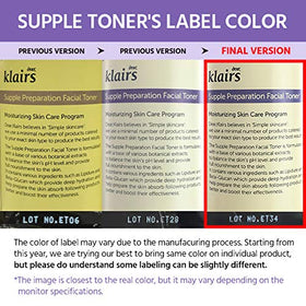 DearKlairs toner on bathroom sink as part of a calming skincare routine