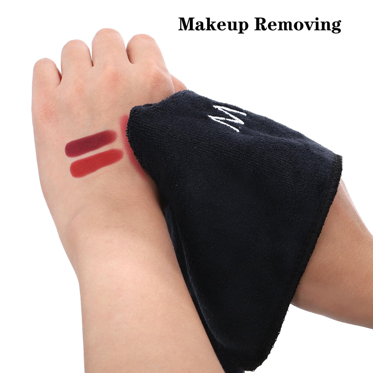 DEAYOU embroidered makeup label detail shows clear identification