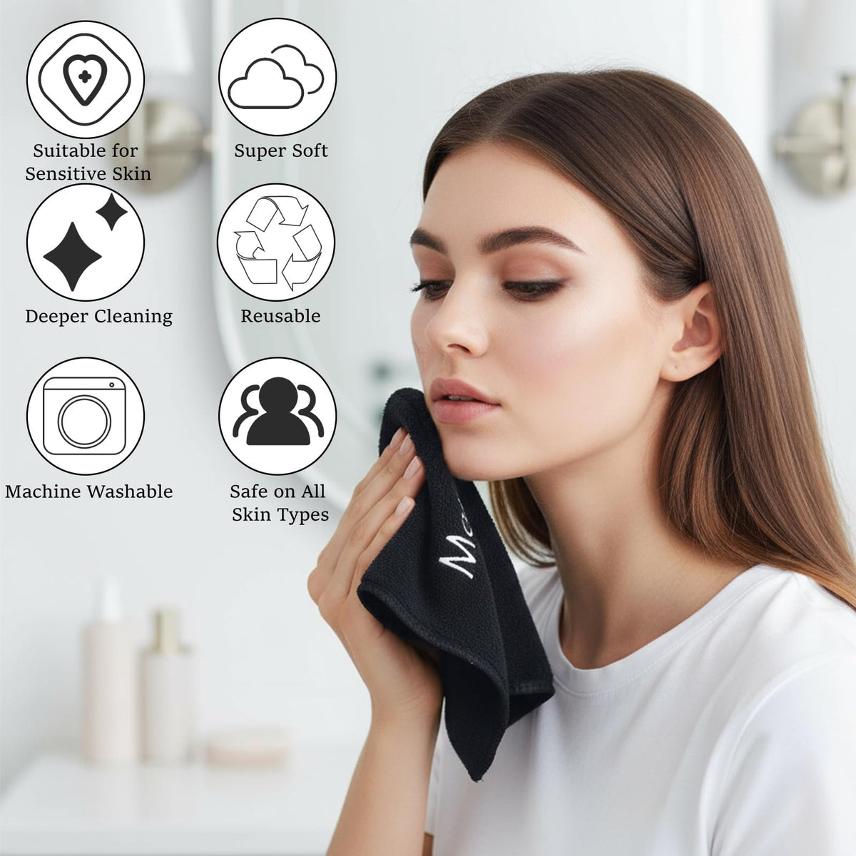 DEAYOU stacked towels illustrate bulk supply and neat storage