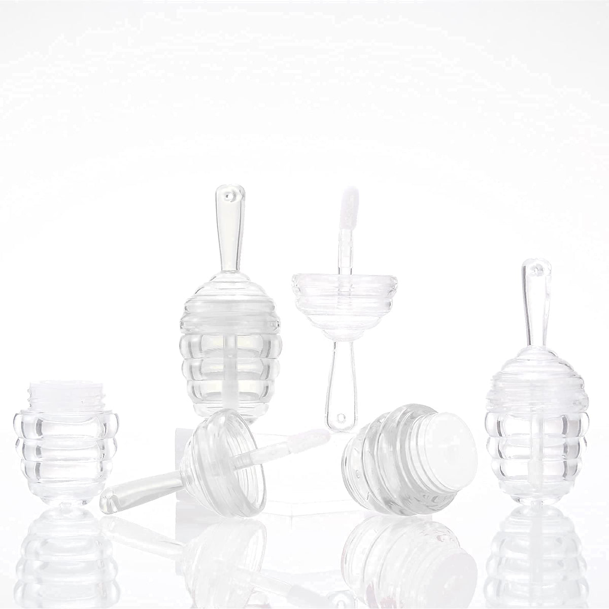DEAYOU tubes inside a makeup pouch showing tidy storage and portability
