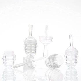 DEAYOU tubes inside a makeup pouch showing tidy storage and portability