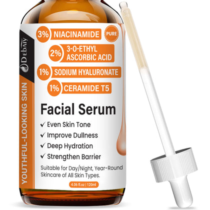 DEBAIY front packaging showing 120ml bottle and clear label for shelf appeal