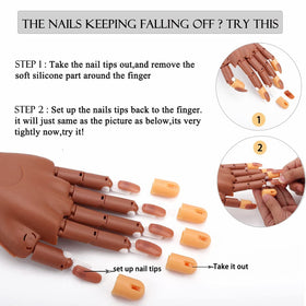 Deciniee close-up of fingertip texture highlighting secure tip fit benefit