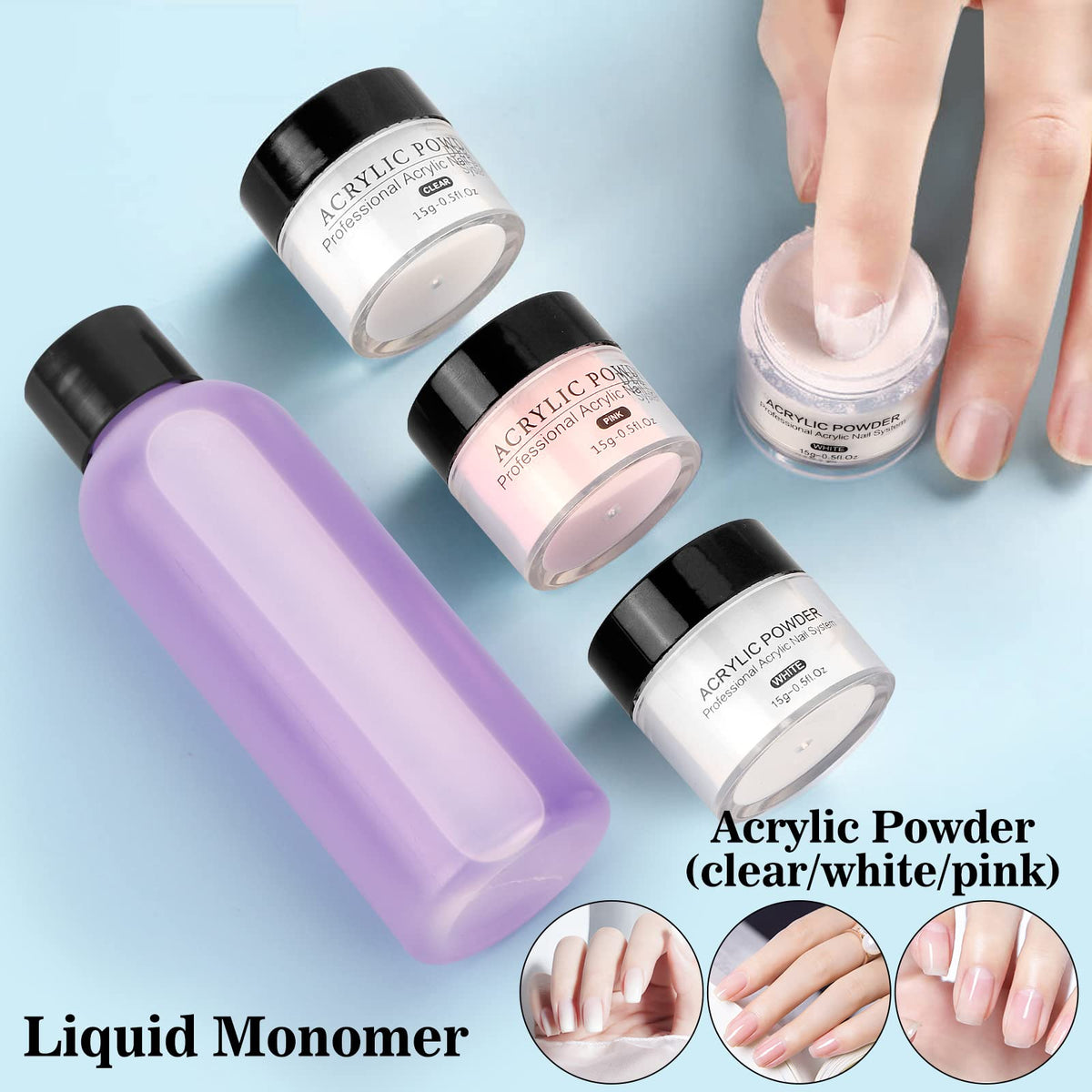 Deciniee nail decorations and tools flatlay offering all-in-one convenience