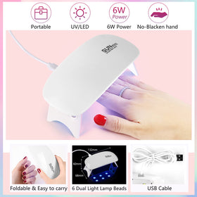 Deciniee UV LED lamp curing nails fast for reliable polish and gel setting