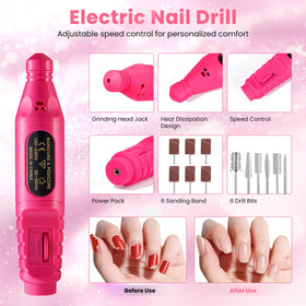 Deciniee UV light in use curing nails to speed dry time and protect the design