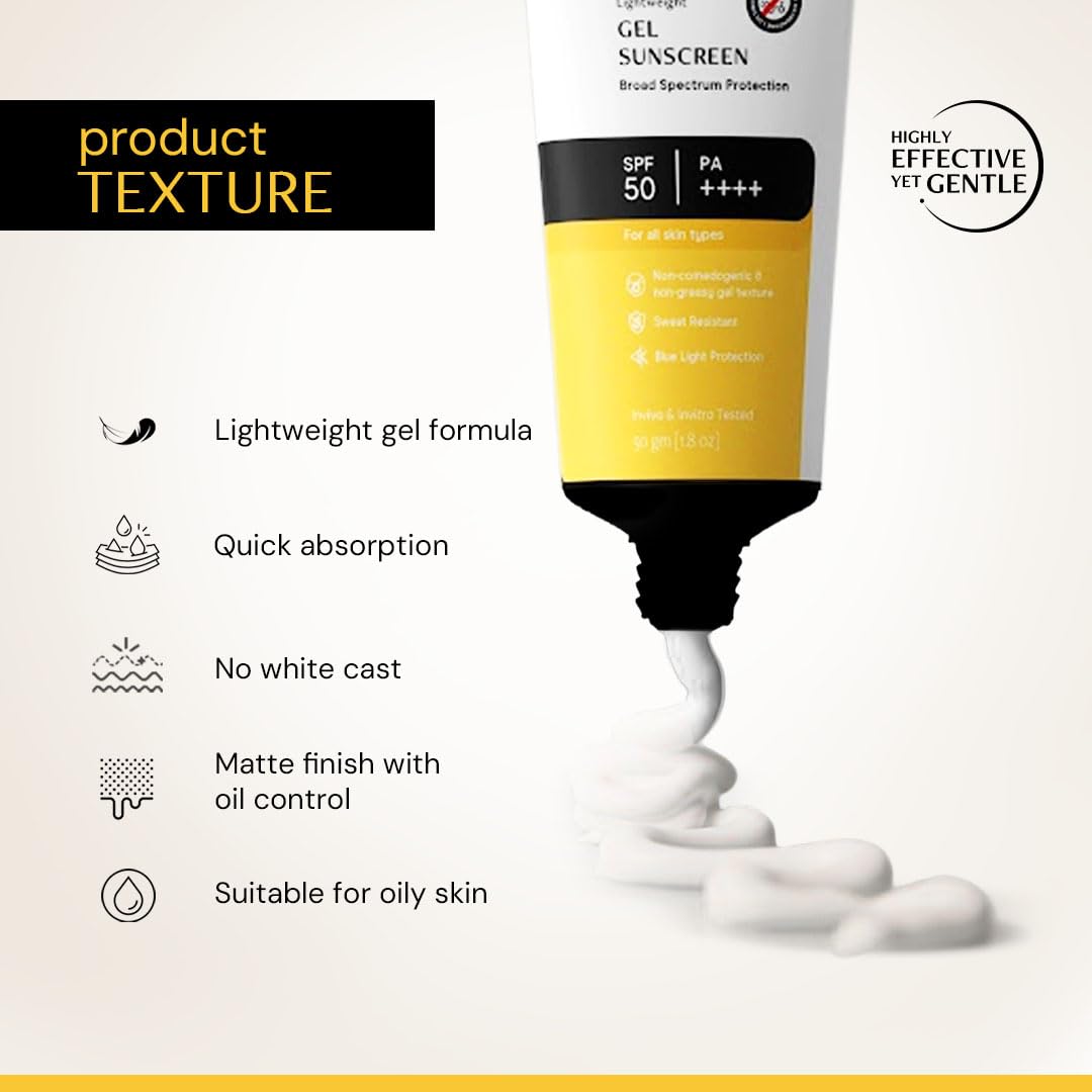 De - cons truct gel applied on forearm demonstrating non-greasy finish