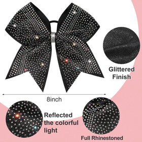 DEEKA close-up of rhinestones highlighting multicolored sparkle