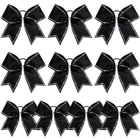 DEEKA front packaging showing black rhinestone cheer bows and team-ready set
