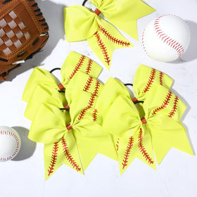 DEEKA bow in a cheerleader ponytail demonstrating active-wear hold