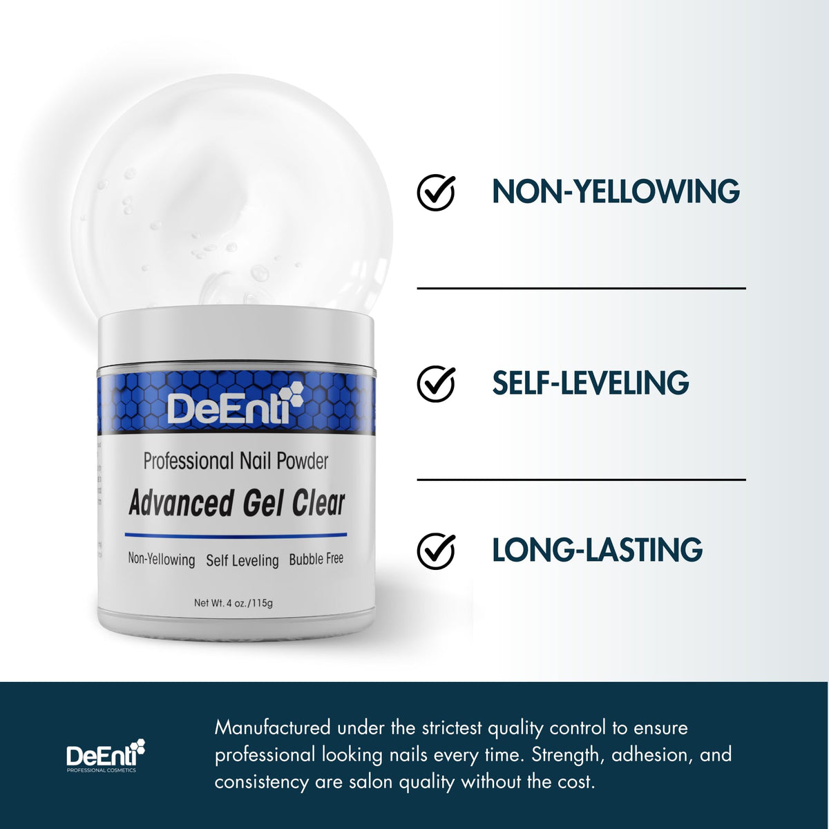 DeEnti acrylic bead on brush demonstrating controlled application and ease