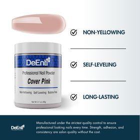 DeEnti cover pink bead on brush demonstrating easy application control