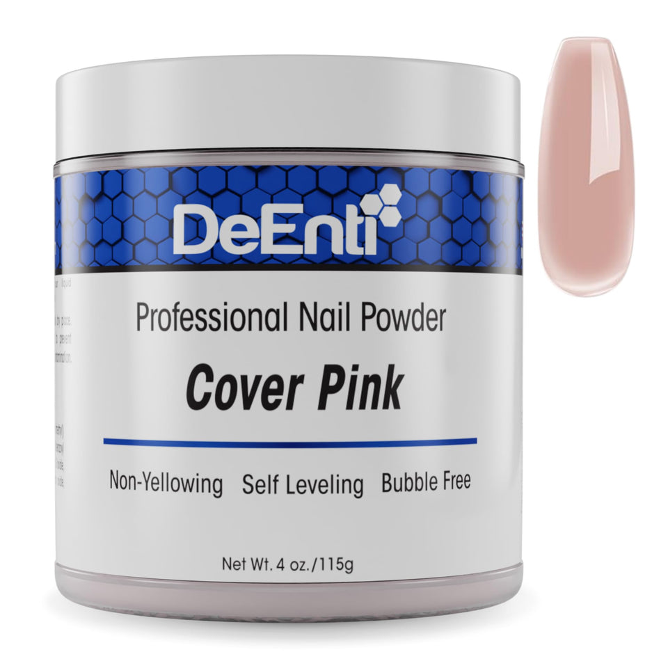 DeEnti cover pink front packaging showing jar and brand for salon-grade confidence