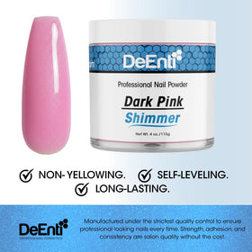 DeEnti applied overlay on nail tip showing durable, glossy long-lasting result