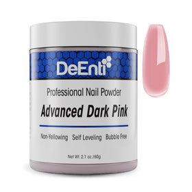 DeEnti dark pink jar front view showing professional packaging and color