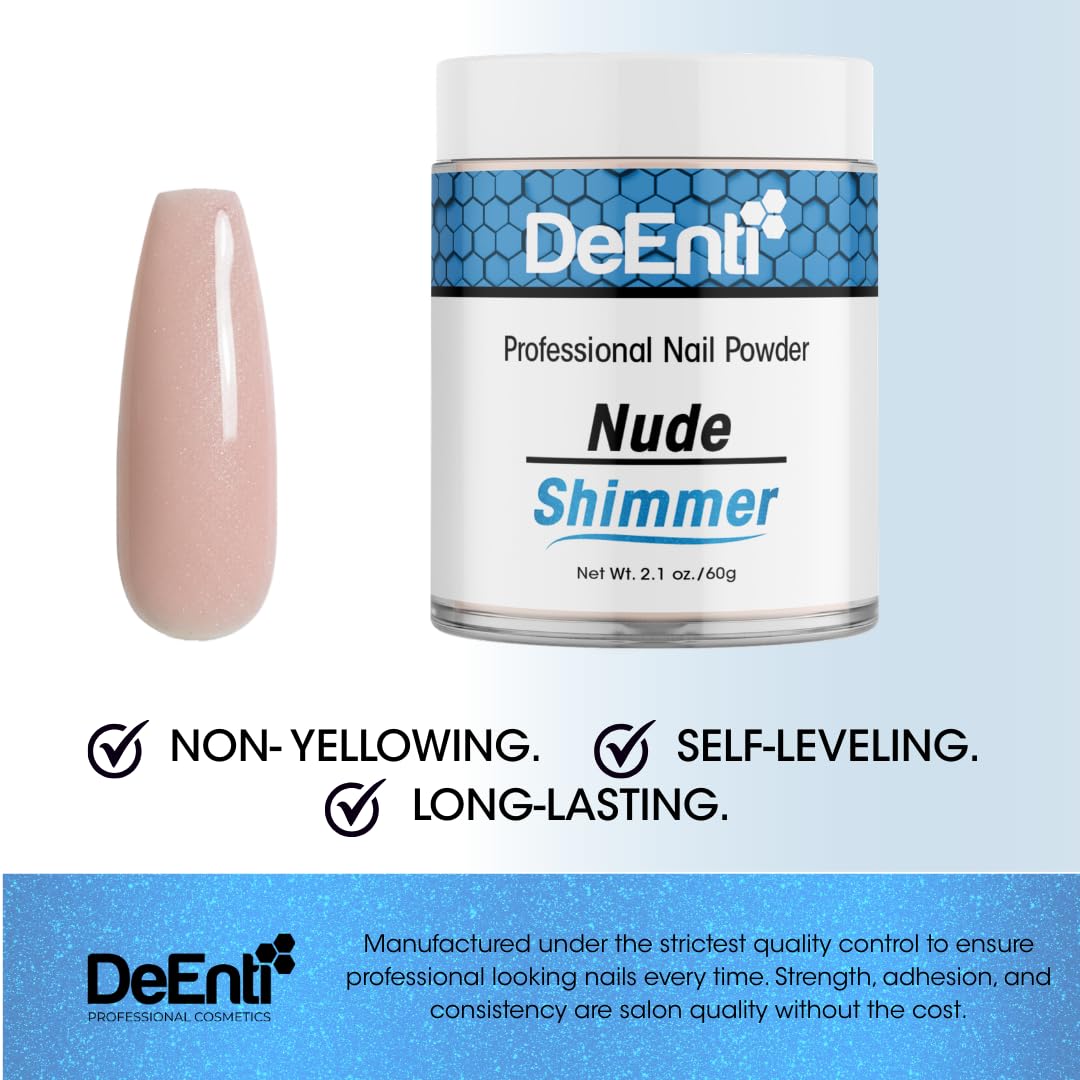 DeEnti powder in use with brush showing easy bead formation and application benefit