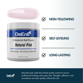 DeEnti powder paired with monomer during application showing consistent bead creation and adhesion