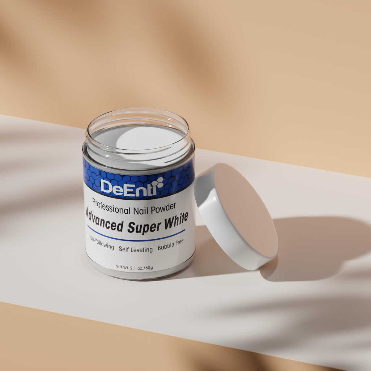 DeEnti powder being picked up with brush demonstrating easy sculpting