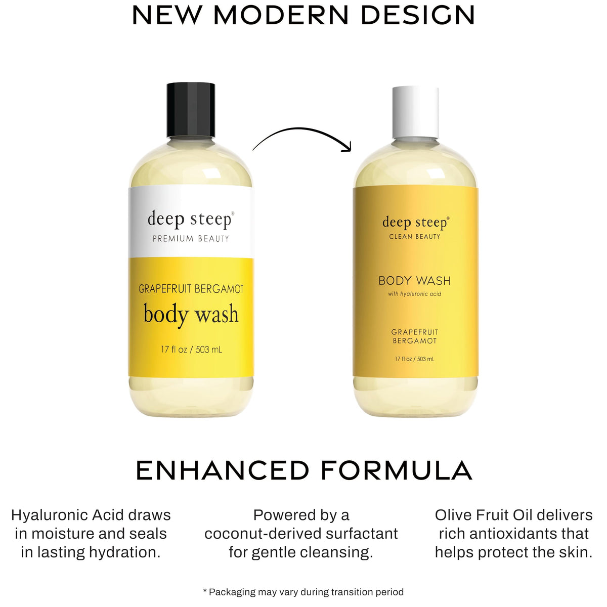 Deep Steep gel texture on hand demonstrating lightweight moisturizing feel