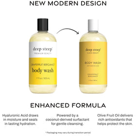 Deep Steep gel texture on hand demonstrating lightweight moisturizing feel