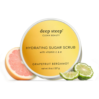 Deep Steep front packaging showing jar and bright citrus scent benefit