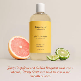 Deep Steep ingredients label detail highlighting clean formula benefits