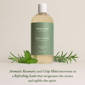 Deep Steep rich lather on a washcloth demonstrating gentle cleansing