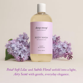 Deep Steep label ingredient panel highlighting clean formula benefits