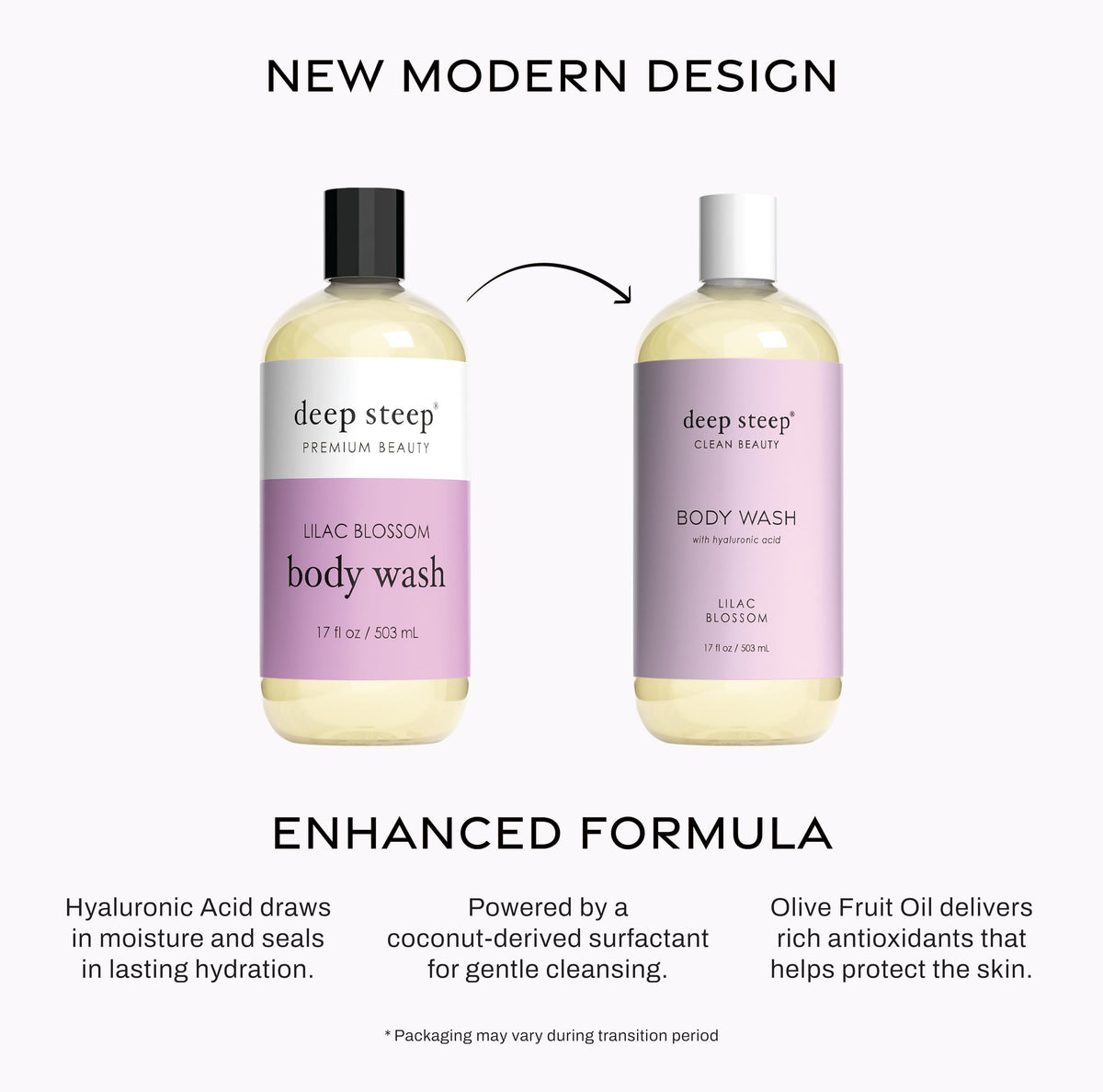 Deep Steep creamy foam texture close-up delivering moisturizing feel