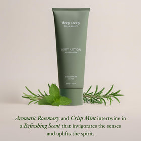 Deep Steep ingredients visual with shea butter and niacinamide highlighted benefits