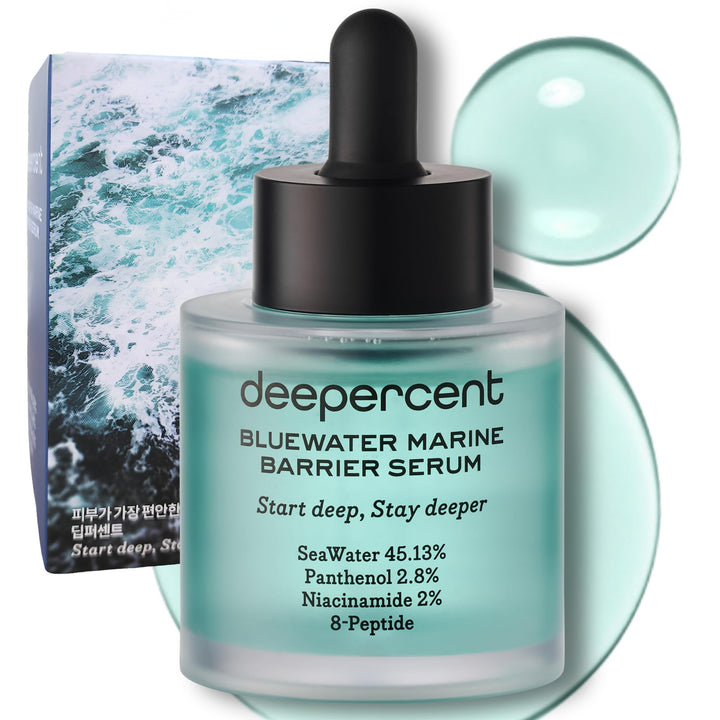 DEEPERCENT front packaging showing bottle and branding, highlights product clarity