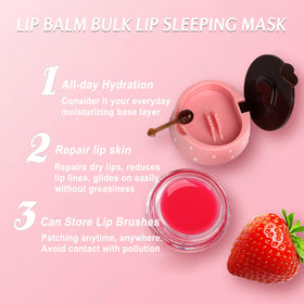Deepmind lip balm in use during nighttime routine for overnight hydration