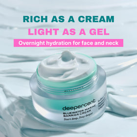 DEEPERCENT before and after hydration concept illustrating improved skin softness