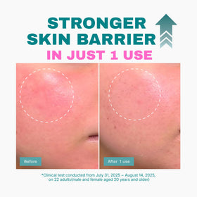 DEEPERCENT being massaged onto neck to show extended face-to-neck hydration benefit