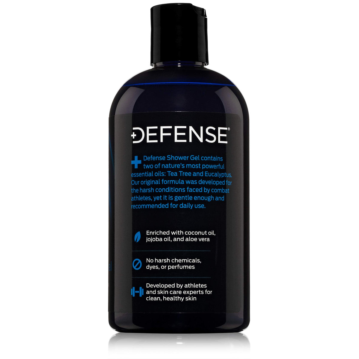 Defense Soap tea tree and eucalyptus oils visual representing active ingredients