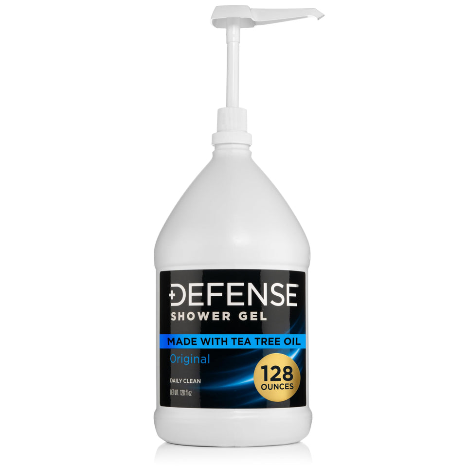 Defense Soap front packaging 1 gallon showing label and volume for refill convenience