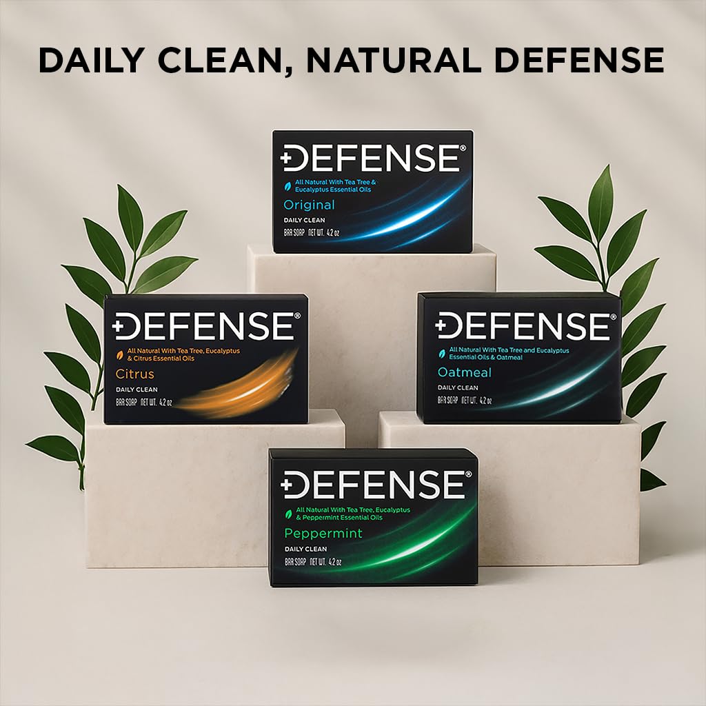 Defense Soap made in USA badge emphasizing domestic quality benefit