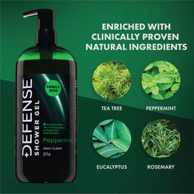 Defense Soap pump dispensing creamy lather for effective cleansing