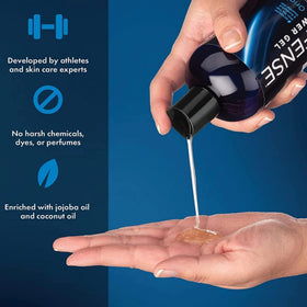 Defense Soap dispensing pump in use, demonstrates easy controlled dispensing