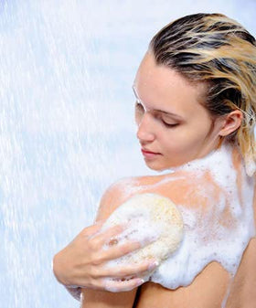 Del Indio Papago bundle styled in bathroom conveying nightly skincare ritual